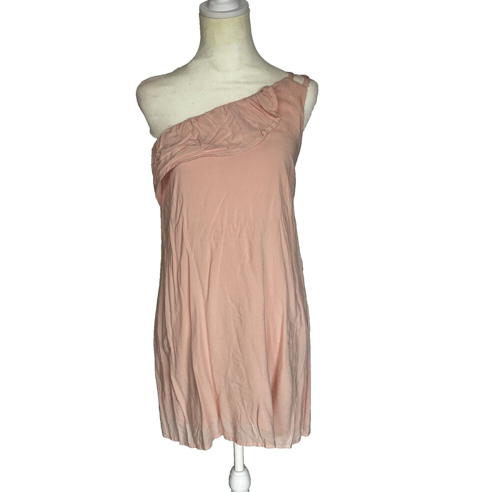 Y2K One Shoulder Drape Dress Size Medium